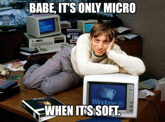 Shill Gates on Windoge98 Monitor